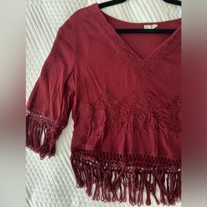 Boho Fringe Top